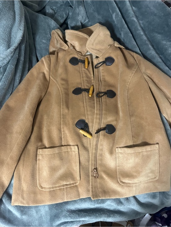 Other - Biscuit/choco girl tan duffle coat